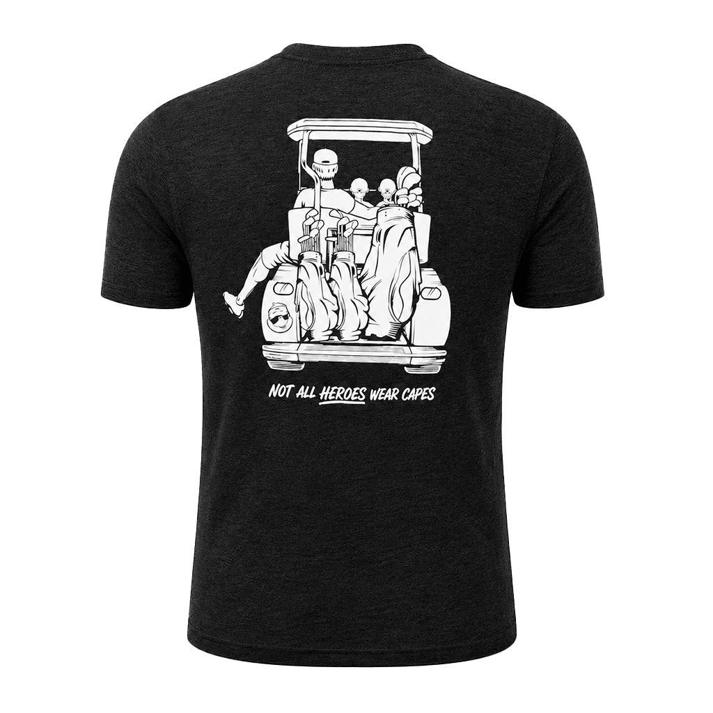Dad with 2 Daughters Golf Cart Adventure Shirt