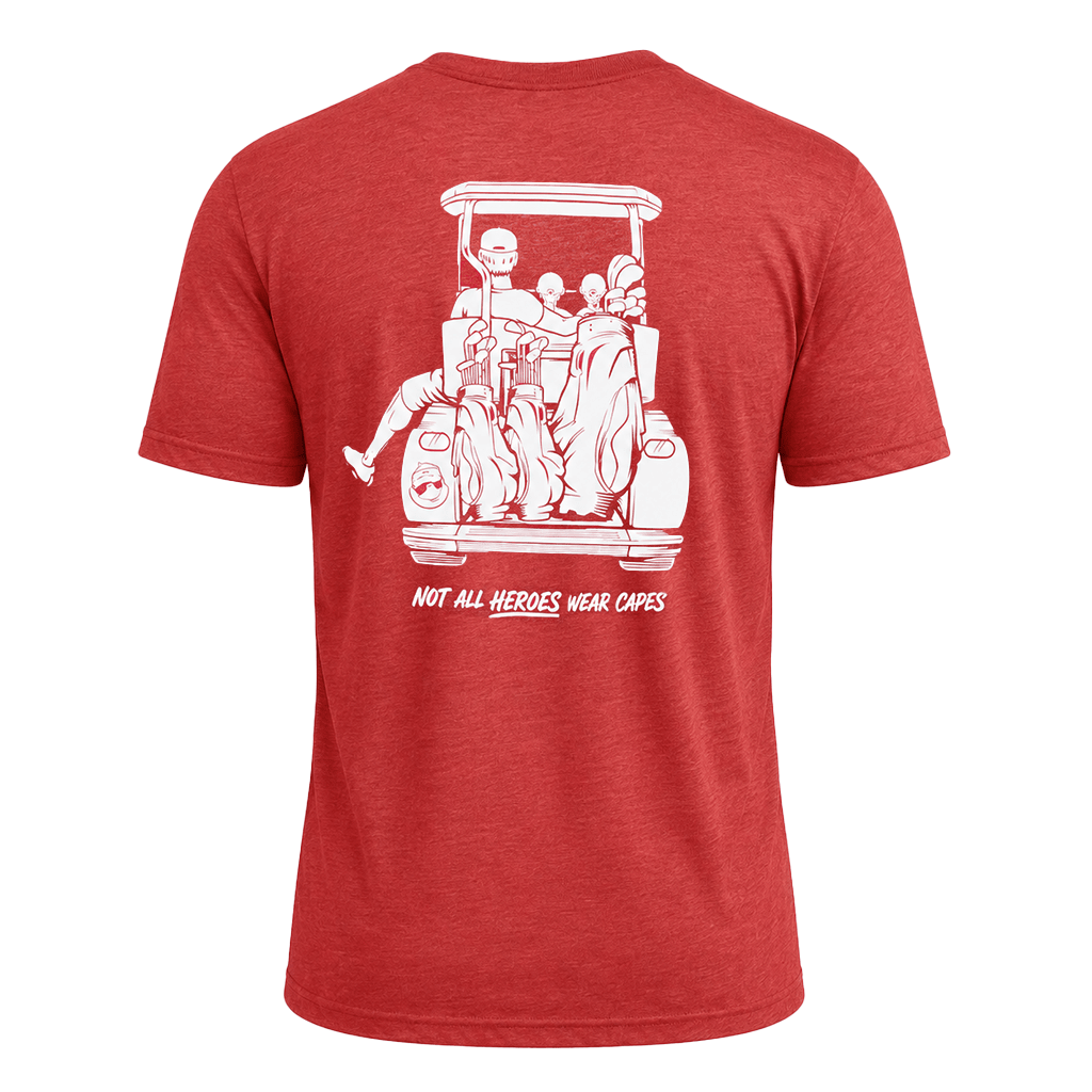 Dad with 2 Daughters Golf Cart Adventure Shirt