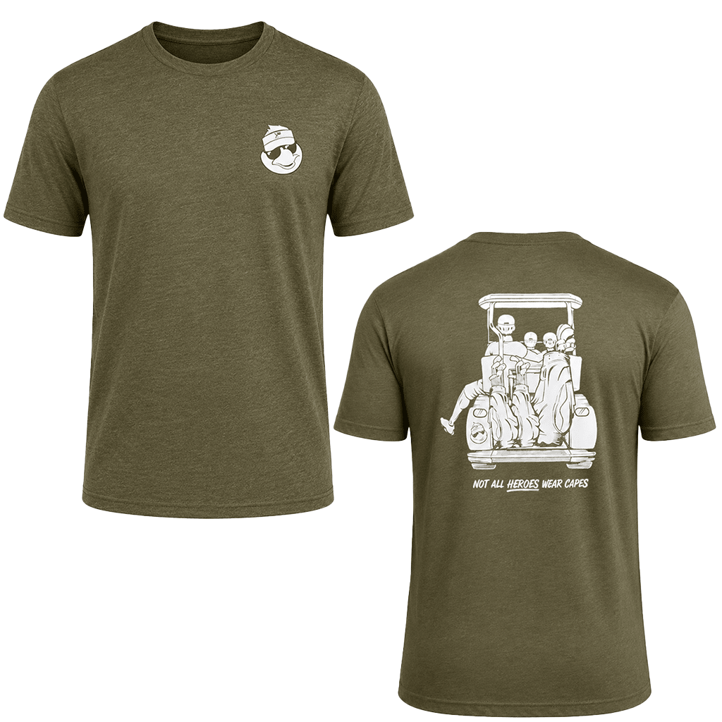 Dad with 2 Sons Golf Cart Adventure Shirt