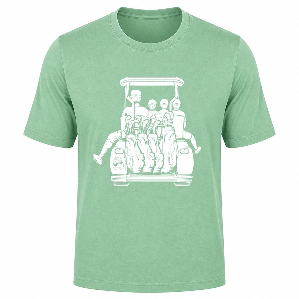 Dad with 3 Sons Golf Cart Adventure Shirt - F. King Golf