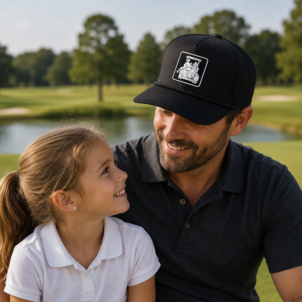 Dad with Daughter Golf Cart Adventure Hat - F. King Golf