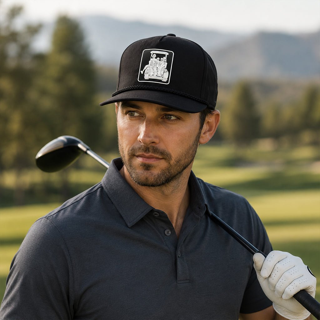 Dad with 2 Daughters Golf Cart Adventure Hat - F. King Golf