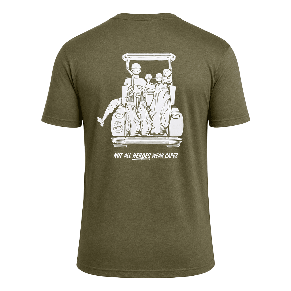 Dad with Kids Golf Cart Adventure Shirt