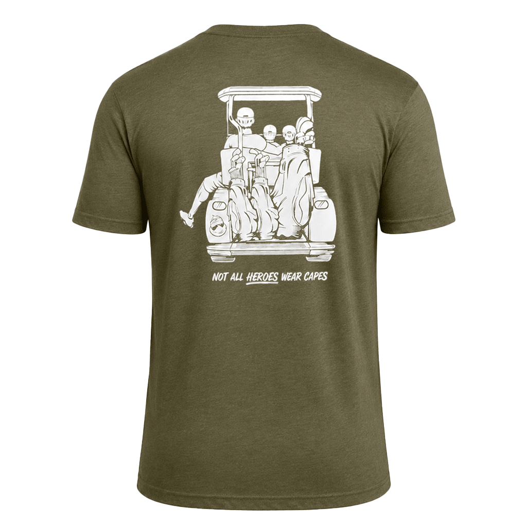 Dad with 2 Sons Golf Cart Adventure Shirt