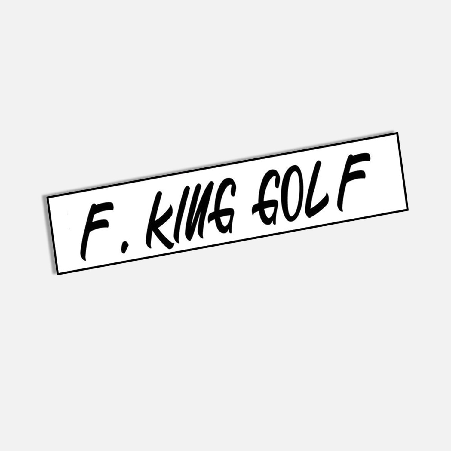 F. King Golf Sticker