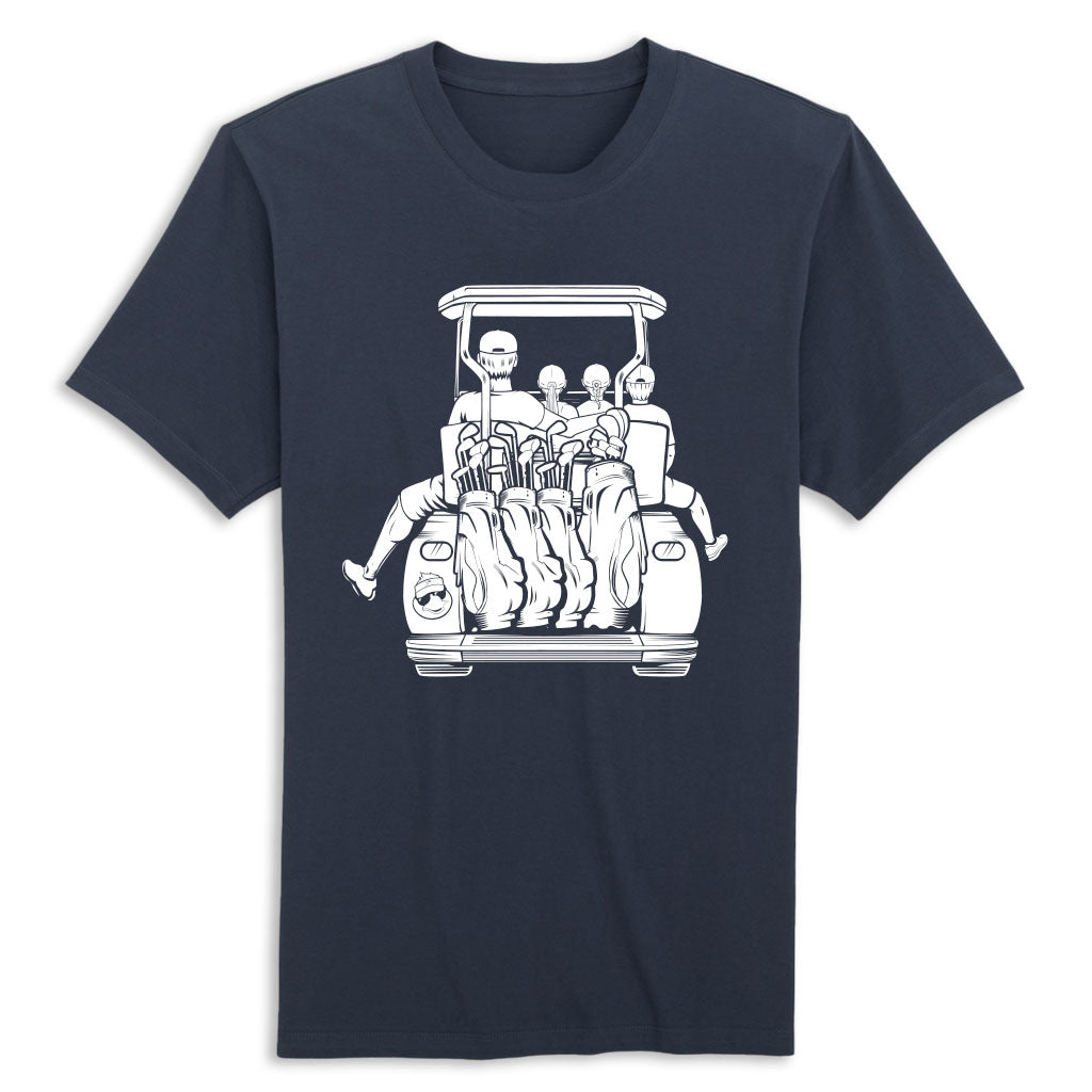 Dad & Two Daughters & Son Golf Shirt
