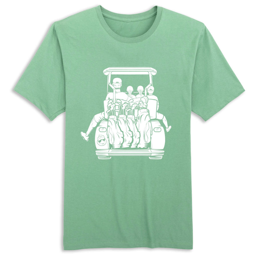 Dad & Two Daughters & Son Golf Shirt