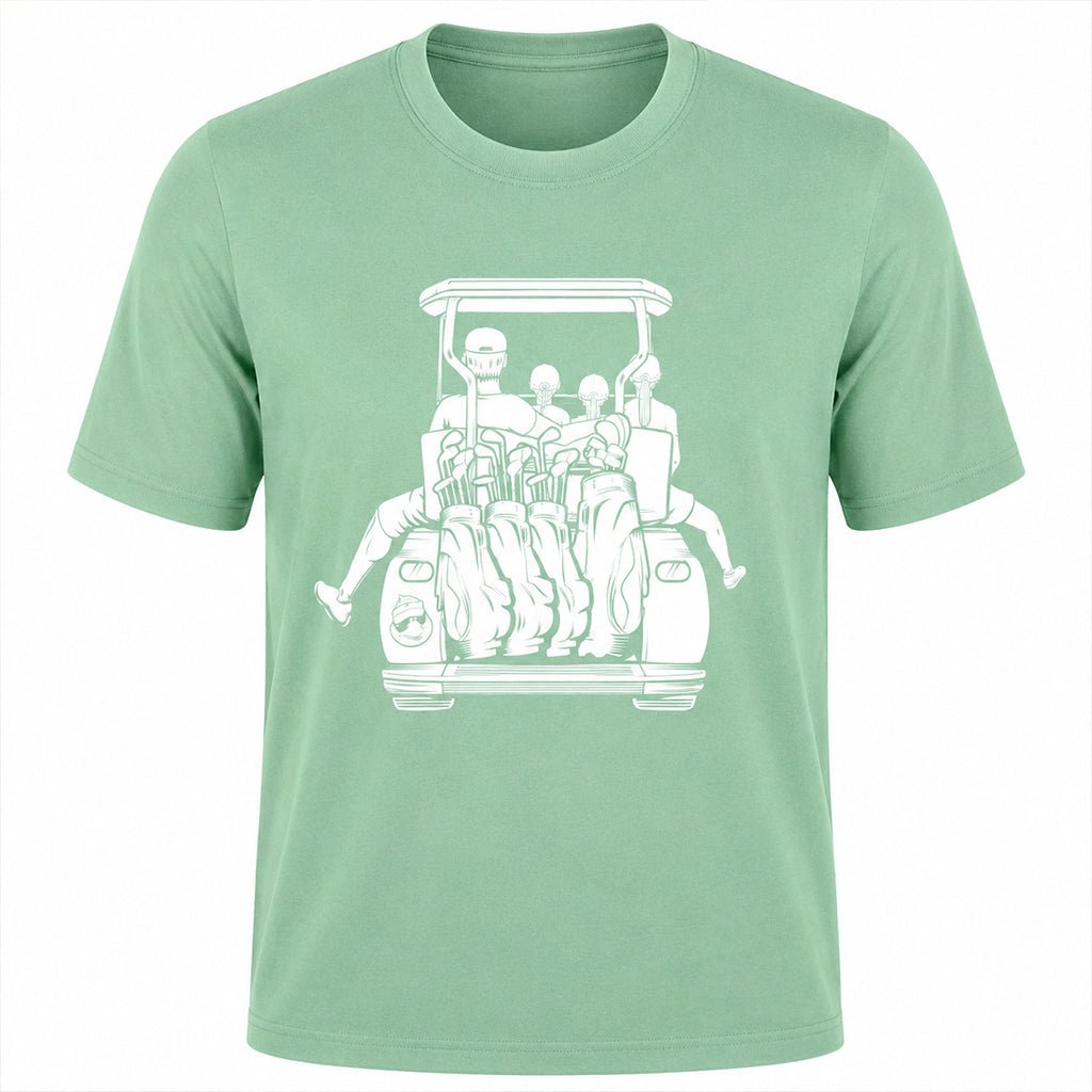 Dad with 3 Daughters Golf Cart Adventure Shirt - F. King Golf