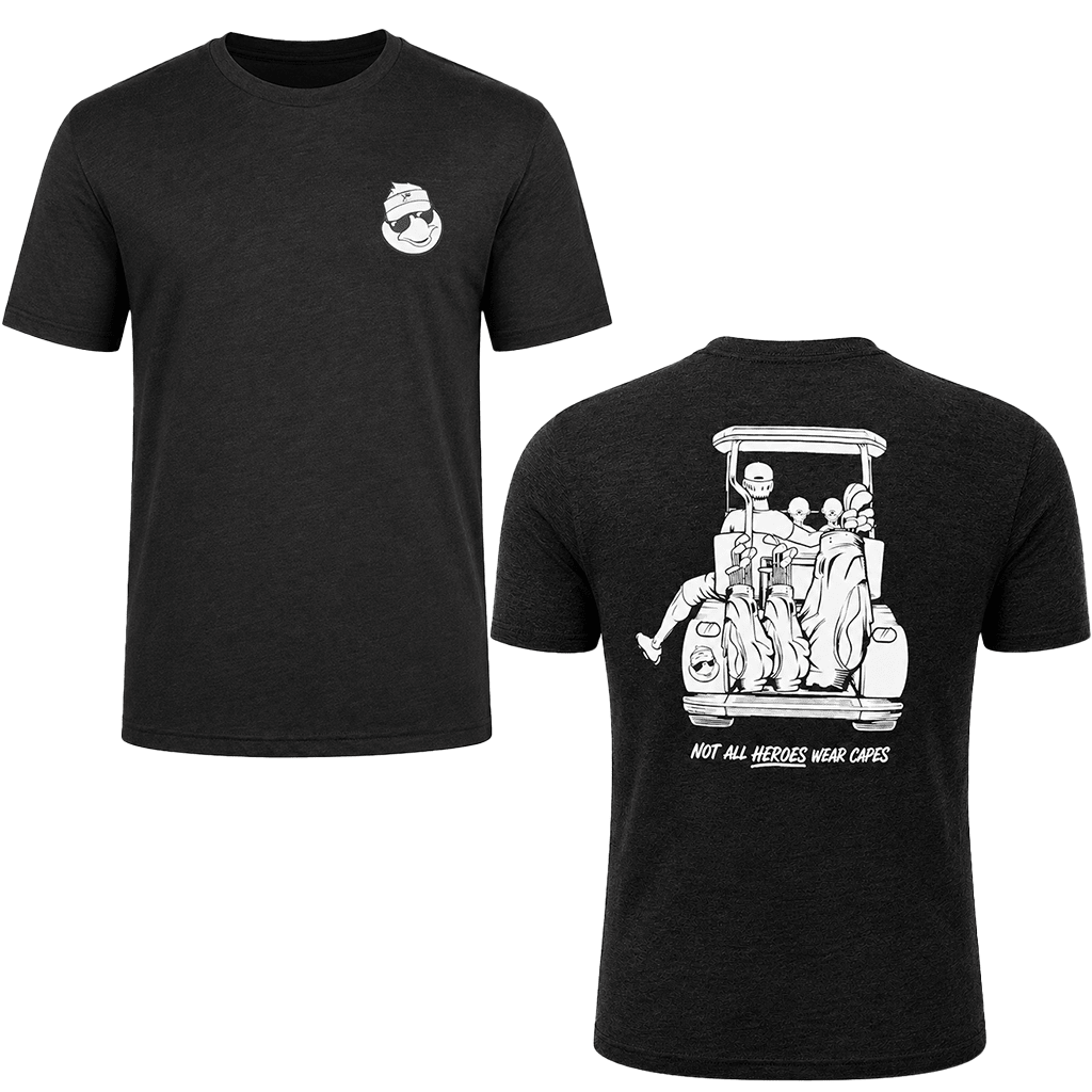 Dad with 2 Daughters Golf Cart Adventure Shirt