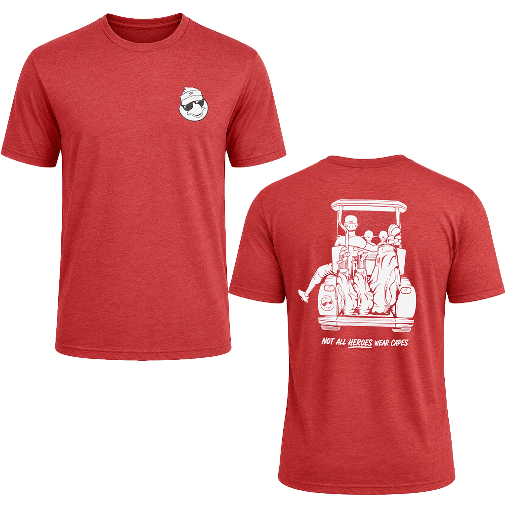 Dad with 2 Daughters Golf Cart Adventure Shirt