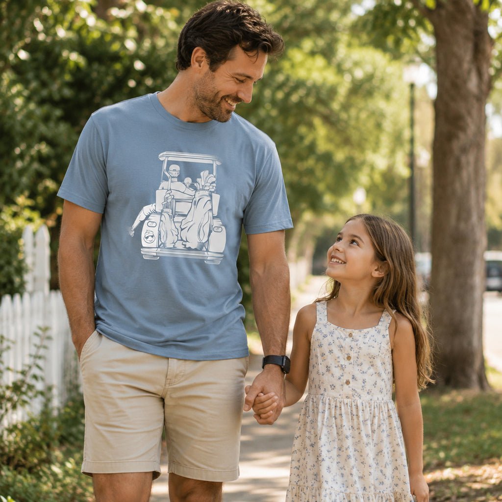 Dad with Daughter Golf Cart Adventure Shirt