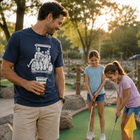 Dad with 2 Daughters Golf Cart Adventure Shirt - F. King Golf