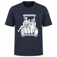Dad with 2 Daughters Golf Cart Adventure Shirt - F. King Golf