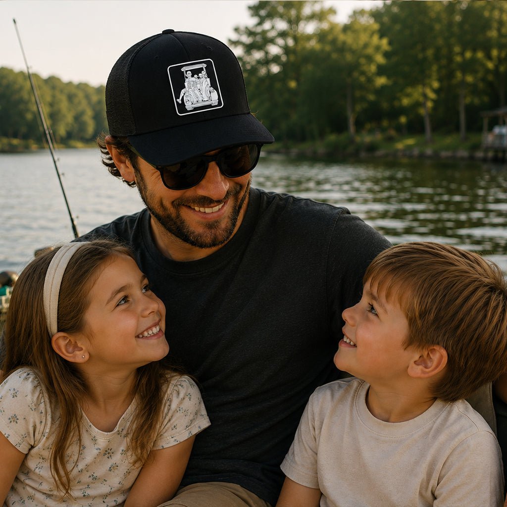 Dad with Kids Fitted Golf Cart Adventure Hat - F. King Golf