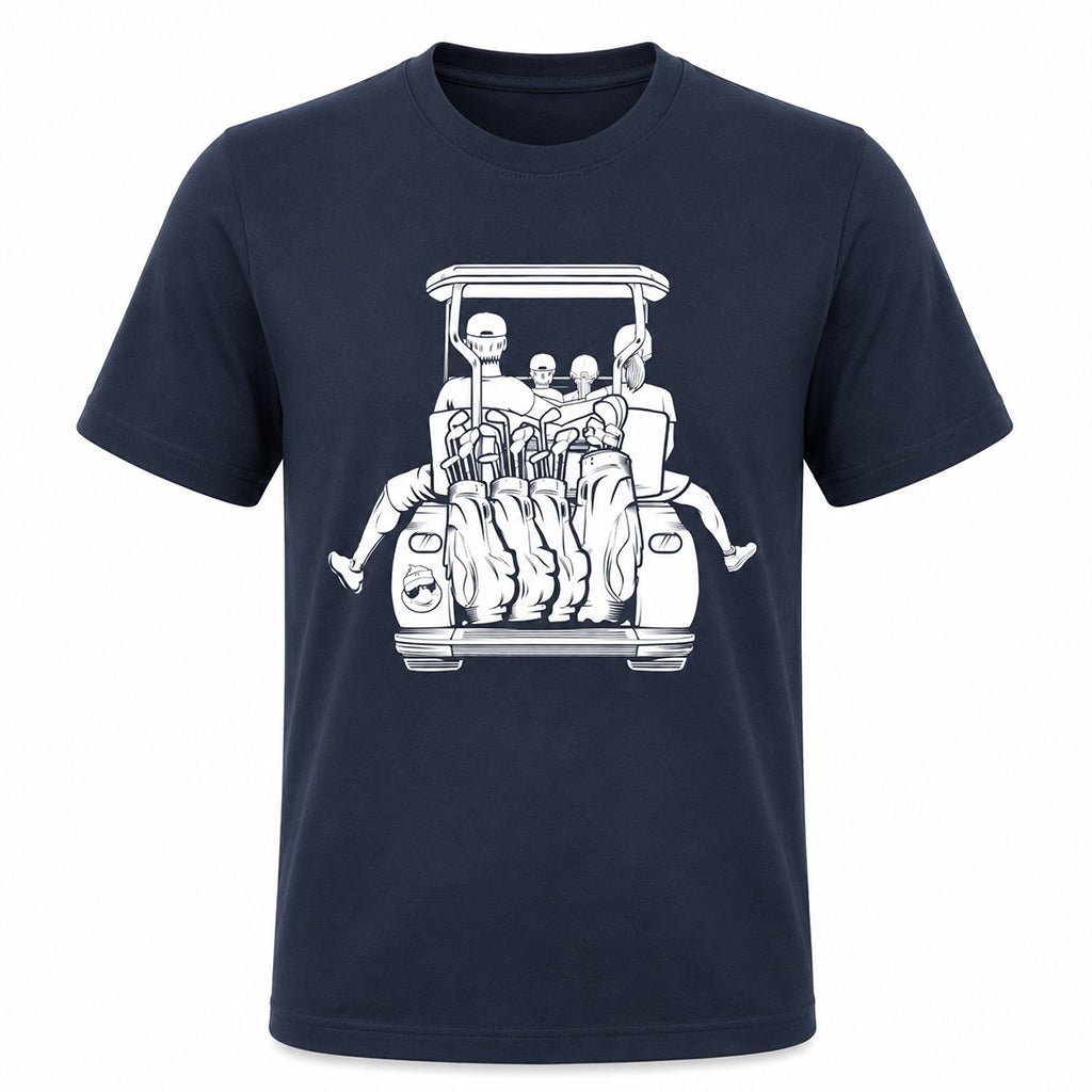 Dad with Kids & Mom Golf Cart Adventure Shirt - F. King Golf
