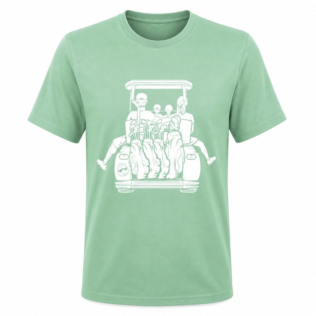 Dad with Kids & Mom Golf Cart Adventure Shirt - F. King Golf