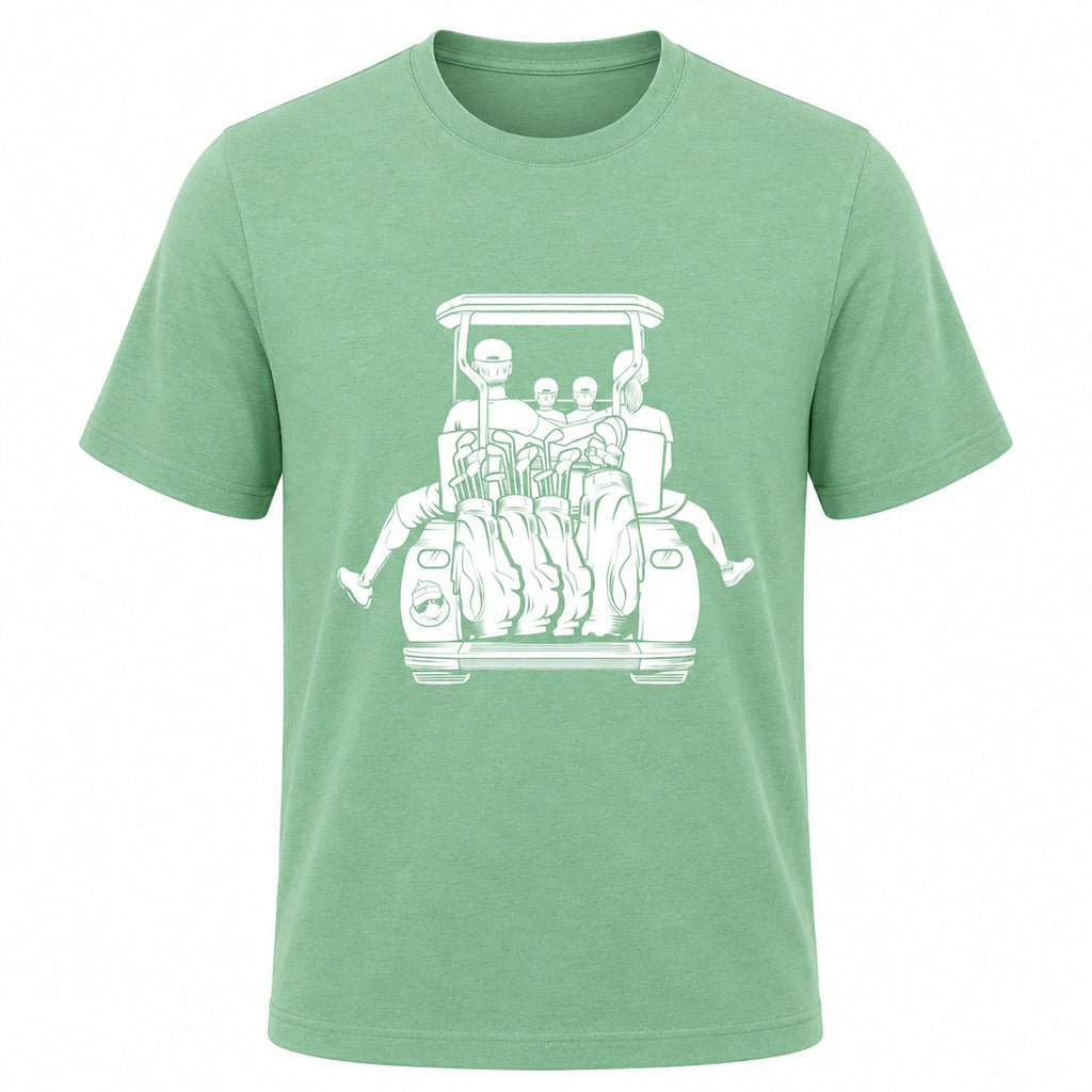 Dad with 2 Sons & Mom Golf Cart Adventure Shirt - F. King Golf
