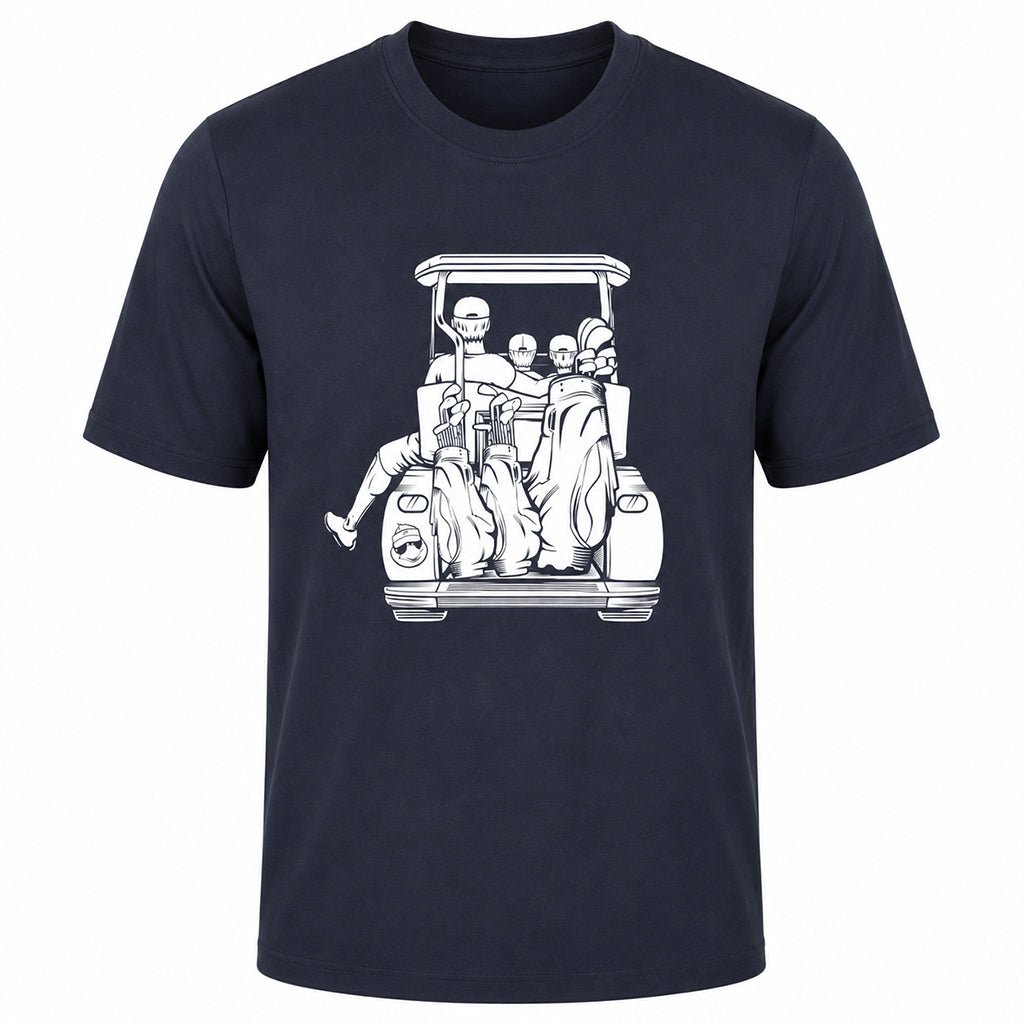 Dad with 2 Sons Golf Cart Adventure Shirt - F. King Golf