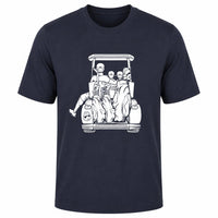 Dad with 2 Sons Golf Cart Adventure Shirt - F. King Golf