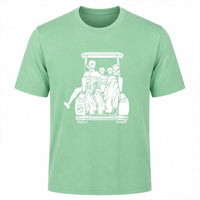 Dad with 2 Sons Golf Cart Adventure Shirt - F. King Golf