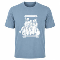 Dad with 2 Sons Golf Cart Adventure Shirt - F. King Golf