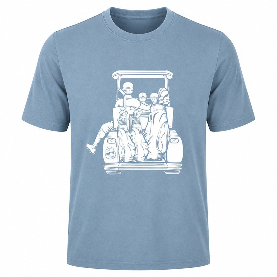 Dad with 2 Sons Golf Cart Adventure Shirt - F. King Golf