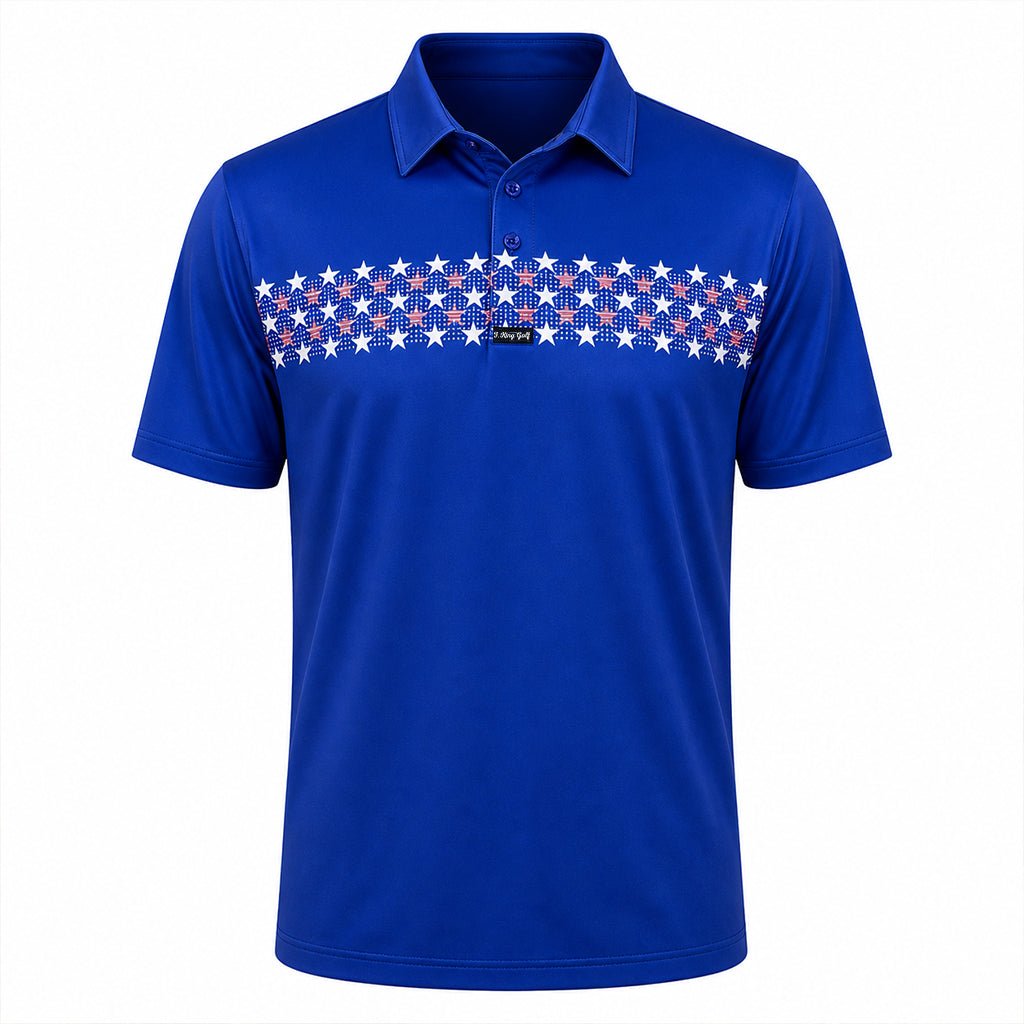 Patriotic Bogey Golf Polo Shirt - F. King Golf