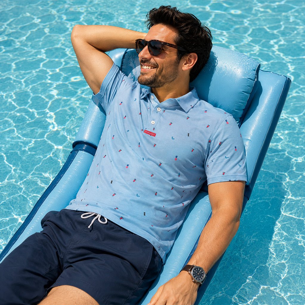 The Weekday Pool Party Golf Polo - F. King Golf