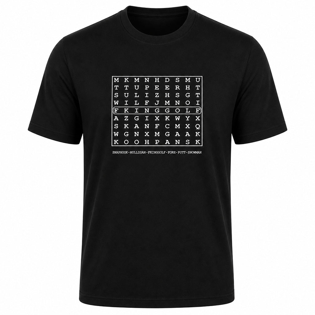 Word Search Golf Shirt