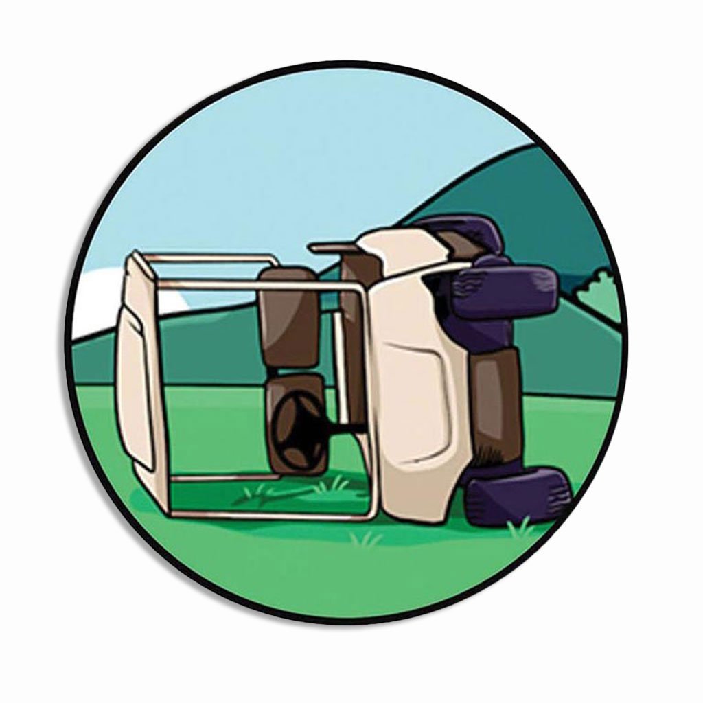 Abandoned Golf Cart Adventure Magnet - F. King Golf