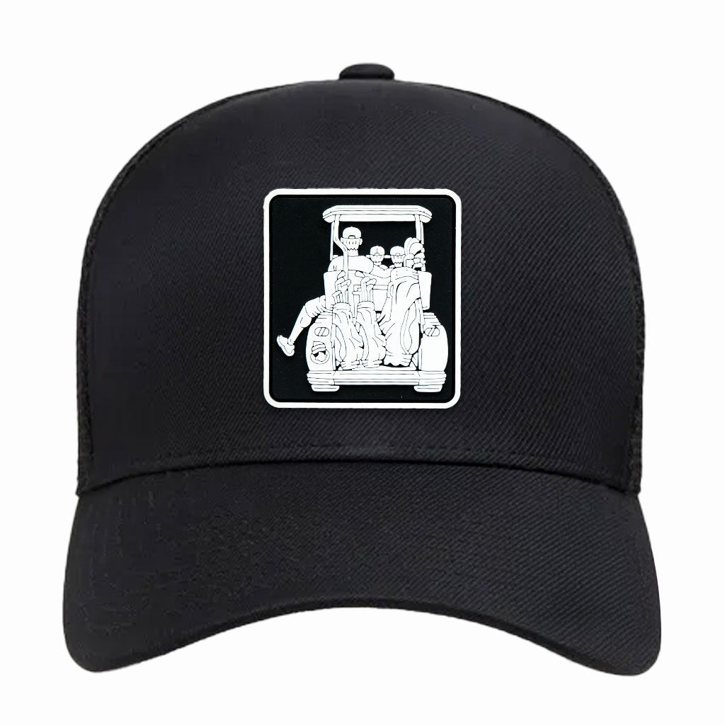 Dad with 2 Sons Fitted Golf Cart Adventure Hat - F. King Golf