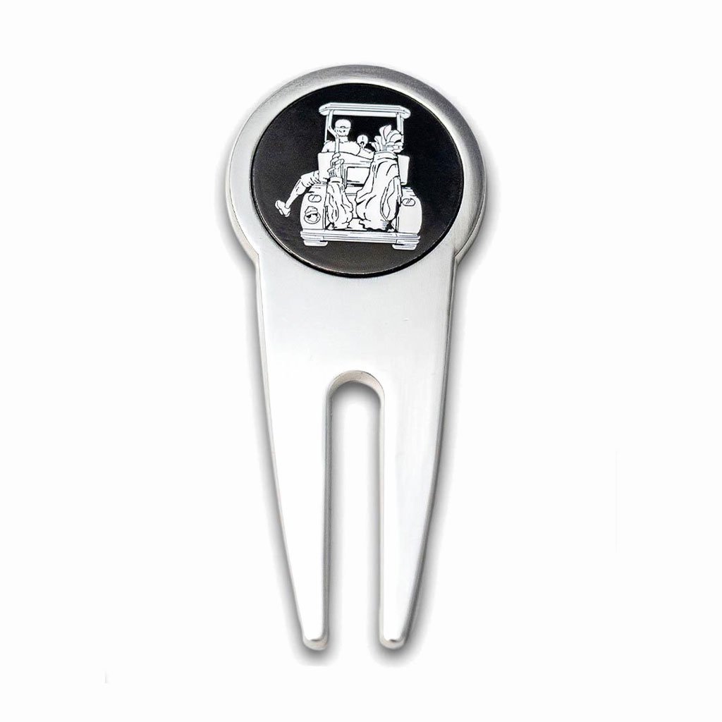 Dad with Daughter Golf Cart Adventure Ball Marker - F. King Golf