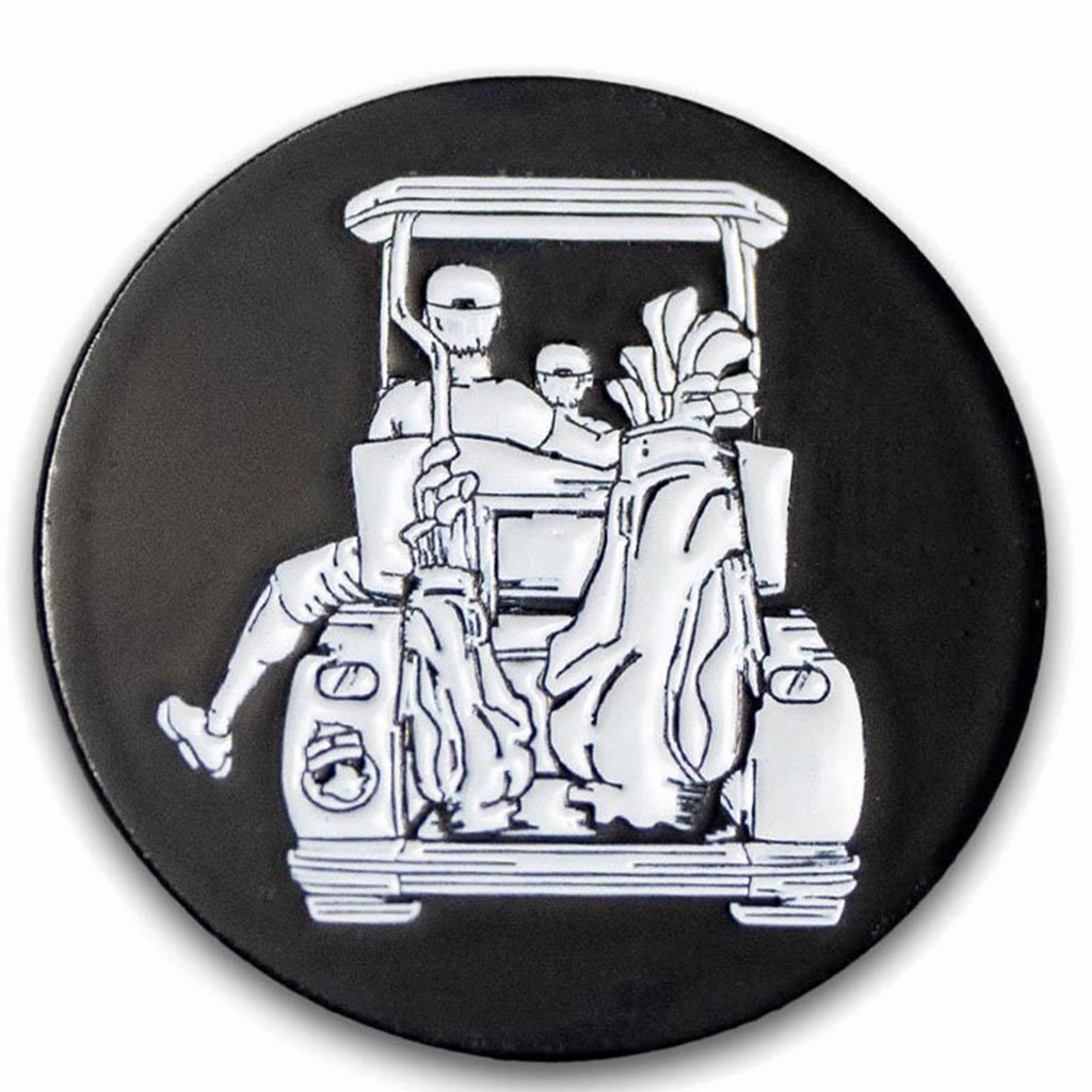 Dad with Son Golf Cart Adventure Ball Marker - F. King Golf