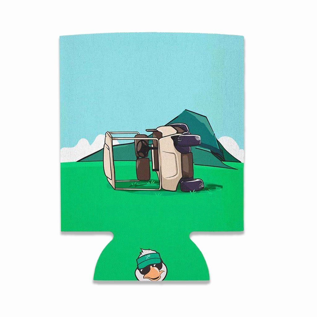 The Abandoned Cart Beer Koozie - F. King Golf
