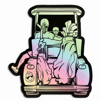 Mom & Son Golf Cart Holographic Sticker