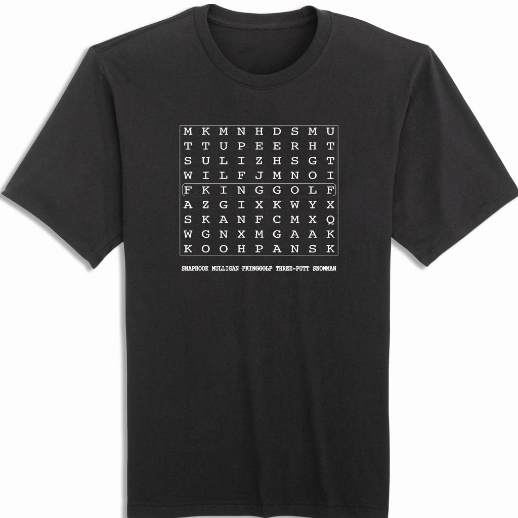 Word Search Golf Shirt