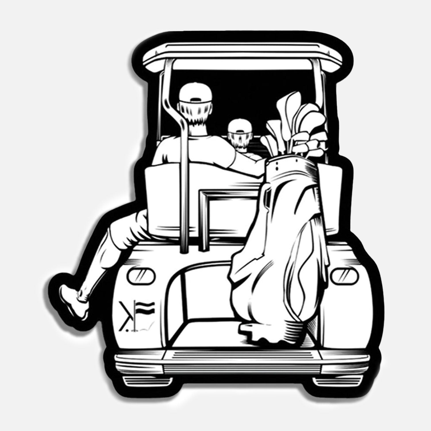 Dad & Son Golf Cart Magnet - F. King Golf
