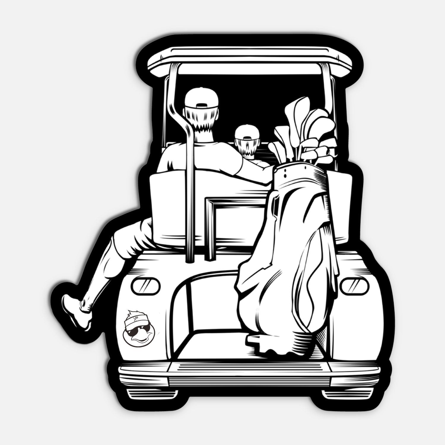 Dad & Son Golf Cart Sticker - F. King Golf