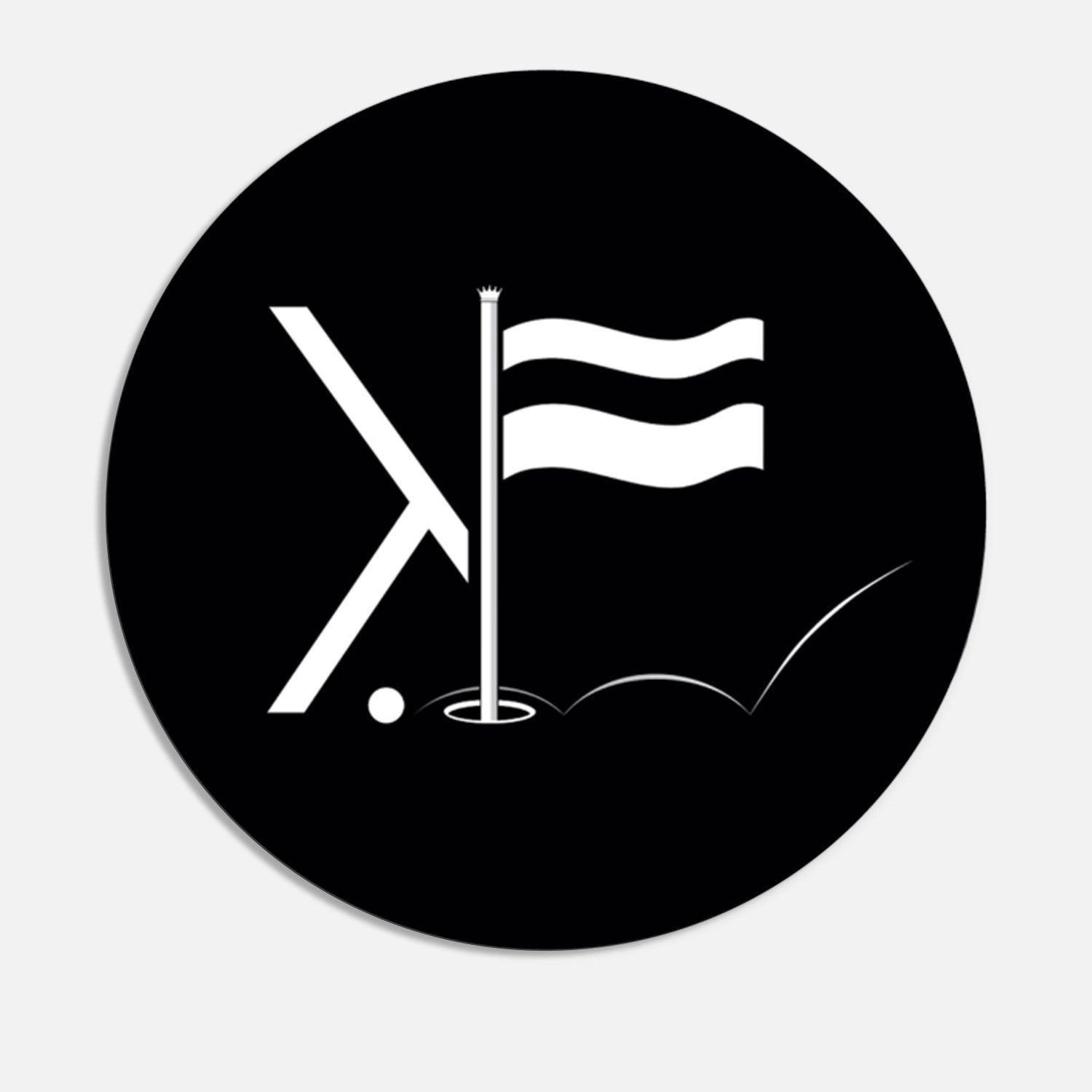 F. King Golf Logo Sticker - F. King Golf